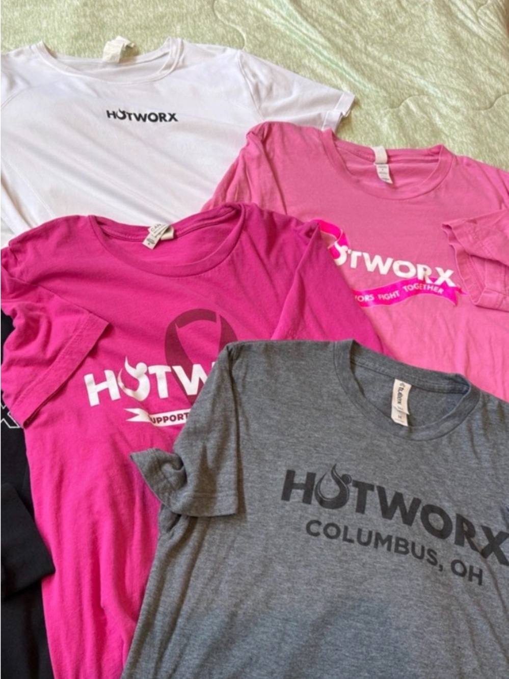 Hotworx women’s Short Sleeve Tee - Pink, White, Black, Gray